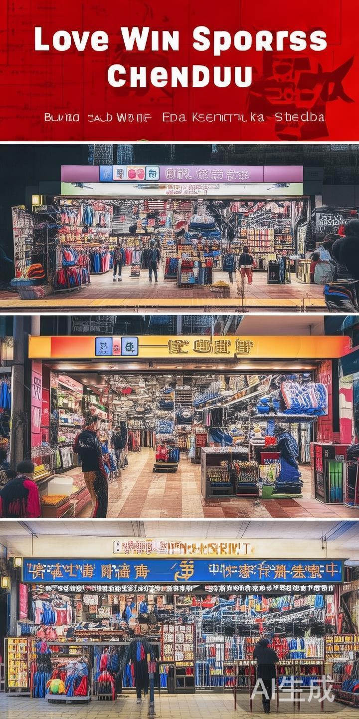 而在成都，爱赢体育主要在春熙路、科华街等人流密集区